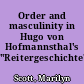 Order and masculinity in Hugo von Hofmannsthal's "Reitergeschichte"