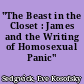 "The Beast in the Closet : James and the Writing of Homosexual Panic"