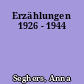 Erzählungen 1926 - 1944