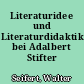 Literaturidee und Literaturdidaktik bei Adalbert Stifter