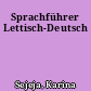 Sprachführer Lettisch-Deutsch