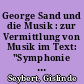 George Sand und die Musik : zur Vermittlung von Musik im Text: "Symphonie pastorale de Beethoven"