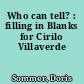 Who can tell? : filling in Blanks for Cirilo Villaverde
