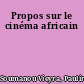 Propos sur le cinéma africain