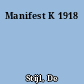 Manifest K 1918