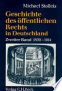 Staatsrechtslehre und Verwaltungswissenschaft : 1800 - 1914