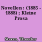 Novellen : (1885 - 1888) ; Kleine Prosa