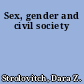 Sex, gender and civil society