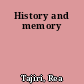 History and memory