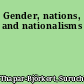 Gender, nations, and nationalisms