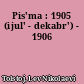 Pis'ma : 1905 (ijul' - dekabr') - 1906