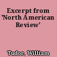 Excerpt from 'North American Review'