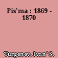 Pis'ma : 1869 - 1870