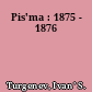 Pis'ma : 1875 - 1876