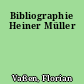 Bibliographie Heiner Müller