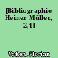 [Bibliographie Heiner Müller, 2,1]