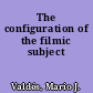 The configuration of the filmic subject