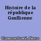 Histoire de la république Gaullienne