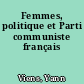 Femmes, politique et Parti communiste français