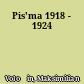 Pis'ma 1918 - 1924