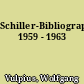 Schiller-Bibliographie 1959 - 1963