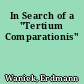 In Search of a "Tertium Comparationis"