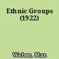Ethnic Groups (1922)