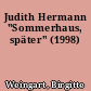 Judith Hermann "Sommerhaus, später" (1998)