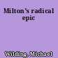 Milton's radical epic