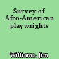 Survey of Afro-American playwrights