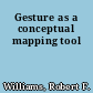 Gesture as a conceptual mapping tool