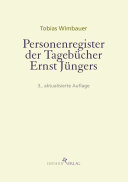 Personenregister der Tagebücher Ernst Jüngers