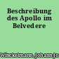 Beschreibung des Apollo im Belvedere