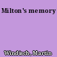 Milton's memory