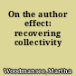 On the author effect: recovering collectivity