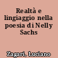 Realtà e lingiaggio nella poesia di Nelly Sachs