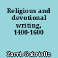 Religious and devotional writing, 1400-1600