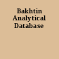 Bakhtin Analytical Database
