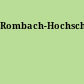 Rombach-Hochschul-Paperback