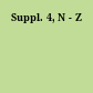 Suppl. 4, N - Z