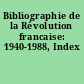 Bibliographie de la Révolution francaise: 1940-1988, Index