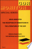 Neue Ansichten : the reception of romanticism in the literature of the GDR