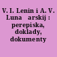 V. I. Lenin i A. V. Lunačarskij : perepiska, doklady, dokumenty