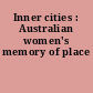 Inner cities : Australian women's memory of place