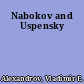 Nabokov and Uspensky