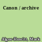 Canon / archive
