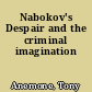 Nabokov's Despair and the criminal imagination