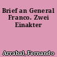 Brief an General Franco. Zwei Einakter