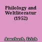Philology and Weltliteratur (1952)