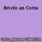 Briefe an Cotta